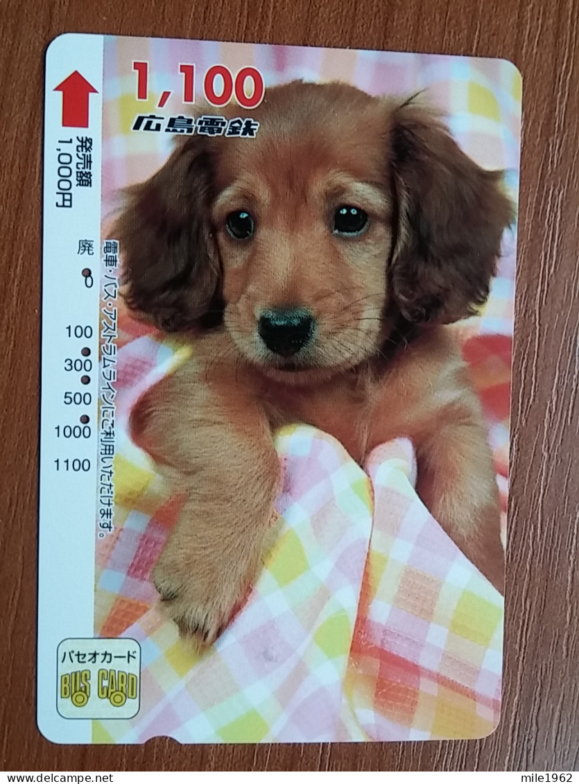 T-403 - JAPAN, Japon, Nipon, Carte Prepayee, Prepaid Card, Animal, Dog, Chien - Altri & Non Classificati