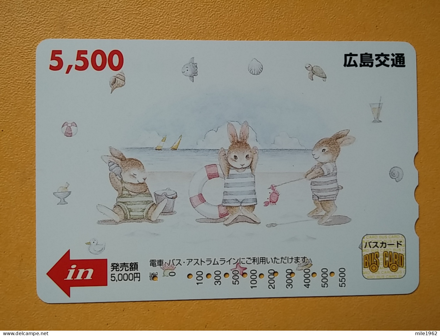 T-403 - JAPAN, Japon, Nipon, Carte Prepayee, Prepaid Card, Animal, Rabbit, Lapin - Altri & Non Classificati