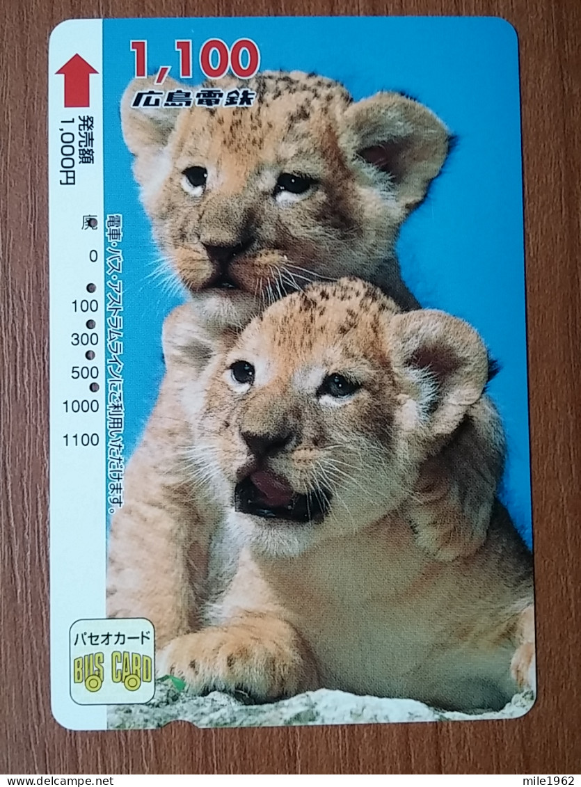 T-404 - JAPAN, Japon, Nipon, Carte Prepayee, Prepaid Card, Animal, Lion, Laon - Altri & Non Classificati