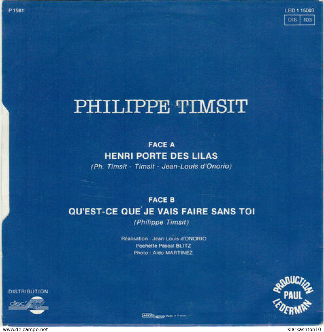 Henri Porte Des Lilas - Non Classés