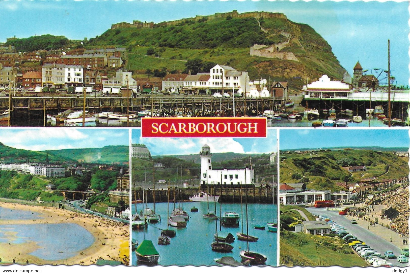 SCENES FROM SCARBOROUGH, YORKSHIRE, ENGLAND. USED POSTCARD   Zf7 - Scarborough