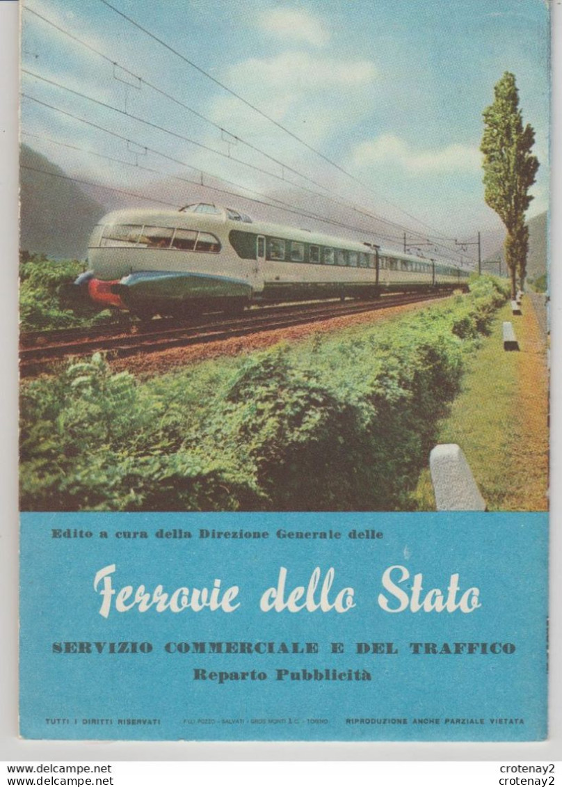 Guide IN TRENO TRAIN Pour Le Voyageur En Italie édité Par La Banca Nazionale Del Lavoro Mode D'emploi Tarifs - Chemin De Fer & Tramway