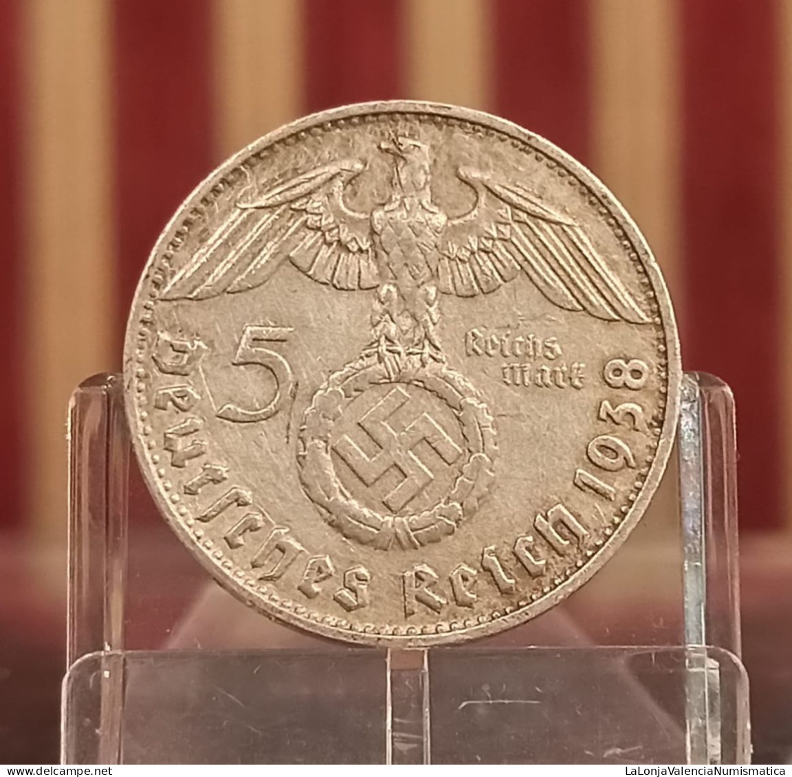 Alemania Nazi Germany 5 Reichsmark Paul Von Hindenburg 1938 D Munich Km 94 Plata - Altri & Non Classificati