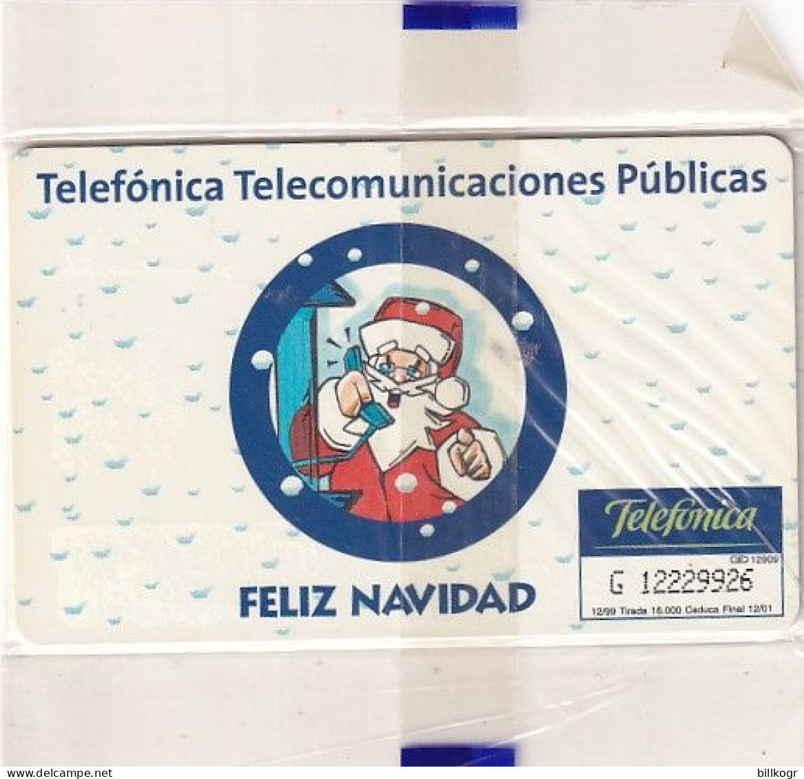SPAIN - Christmas, Santa Claus, Tirage 16000, 12/99, Mint - Private Issues