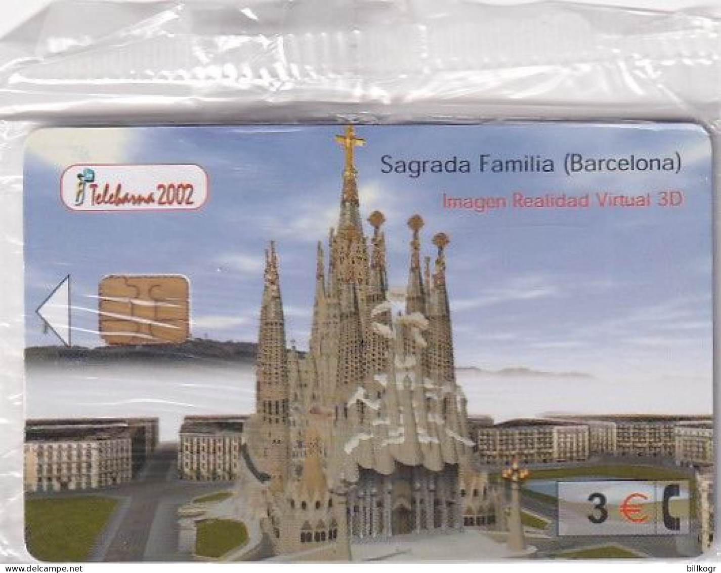 SPAIN - Sagrada Familia(Barcelona), Telebarna 2002, Exhibition In Barcelona, Tirage 5200, 09/02, Mint - Emissioni Private