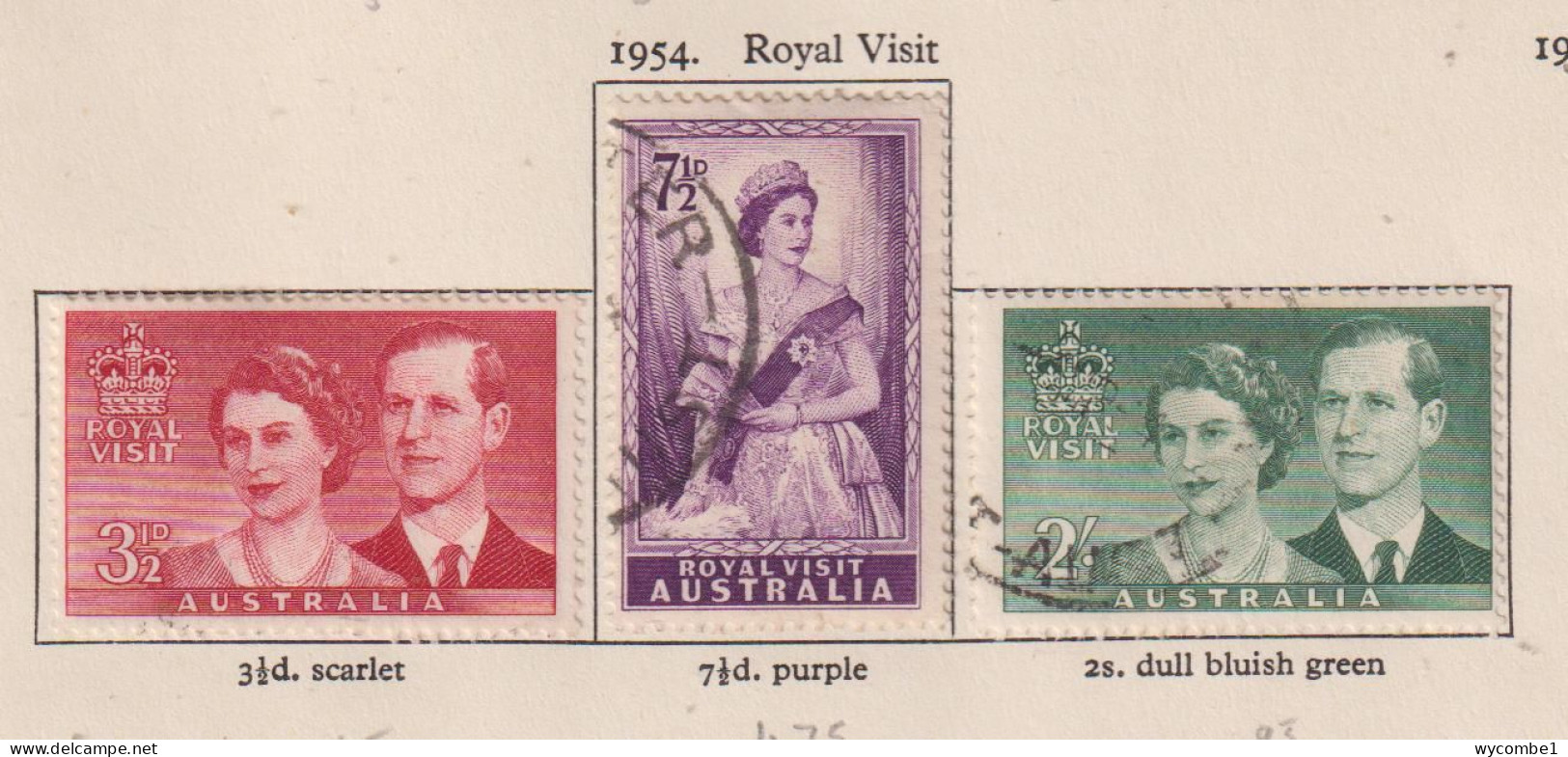 AUSTRALIA  - 1954 Royal Visit Set Used As Scan - Gebruikt