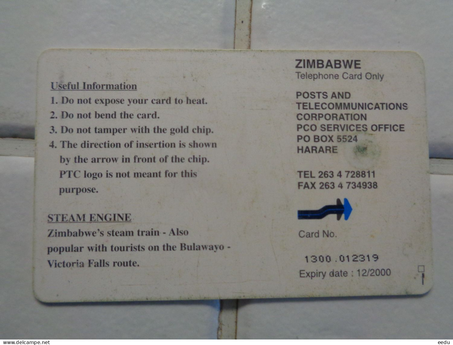 Zimbabwe Phonecard - Zimbabwe