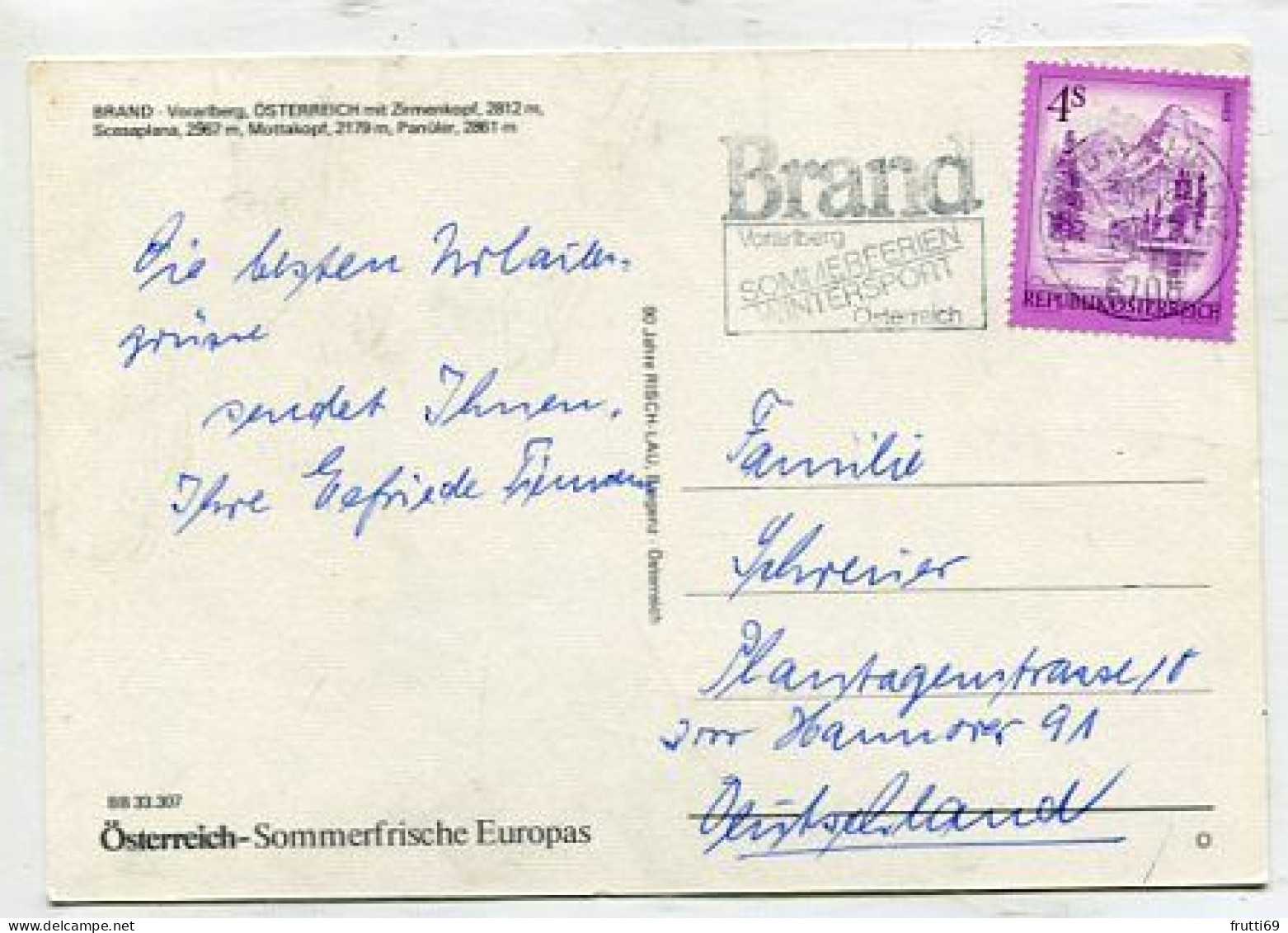 AK 190795 AUSTRIA - Brand - Brandertal