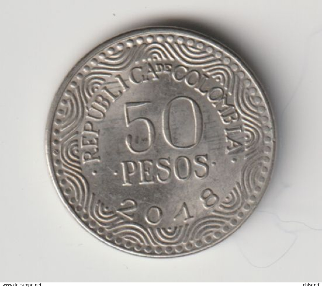 COLOMBIA 2018: 50 Pesos, KM 295 - Colombie