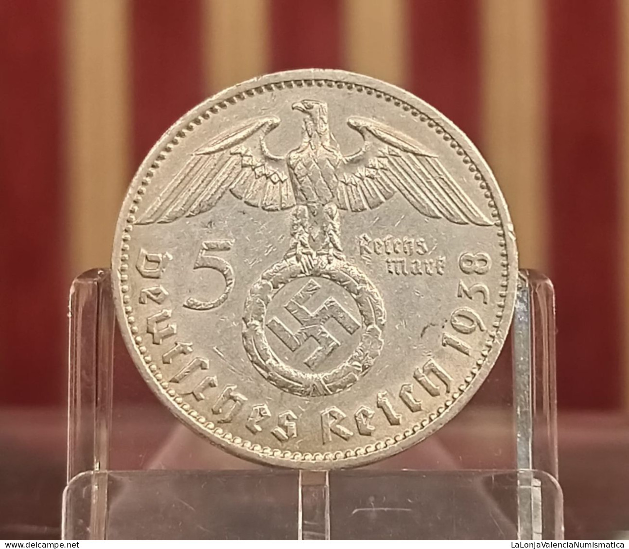 Alemania Nazi Germany 5 Reichsmark Paul Von Hindenburg 1938 J Hamburgische Münze Km 94 Plata - Other & Unclassified