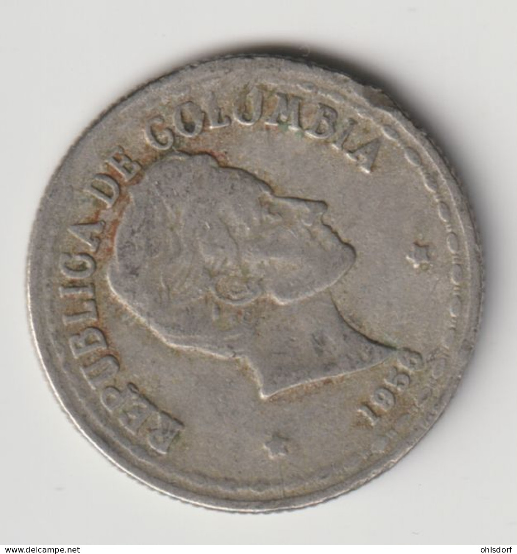 COLOMBIA 1956: 20 Centavos, KM 215 - Kolumbien