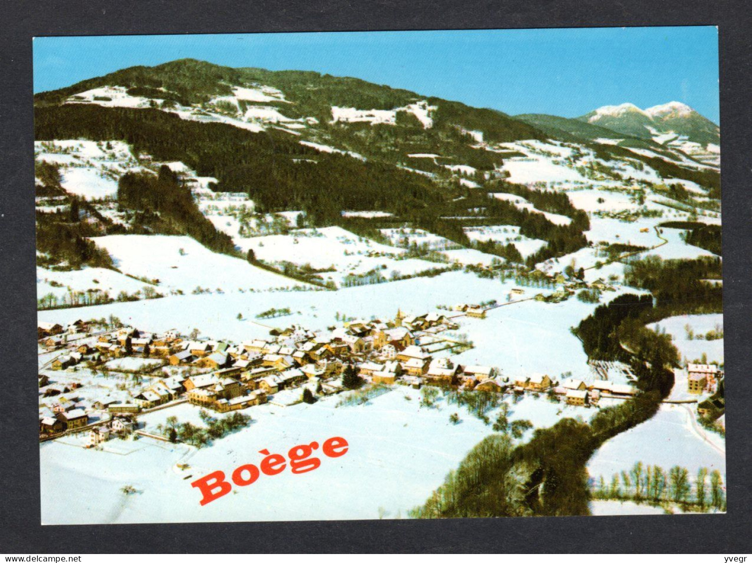 E. 67122 - BOEGE (74 H-Savoie) Vue Générale Aérienne Sur Le Village En Hiver ( En 1879) - Boëge