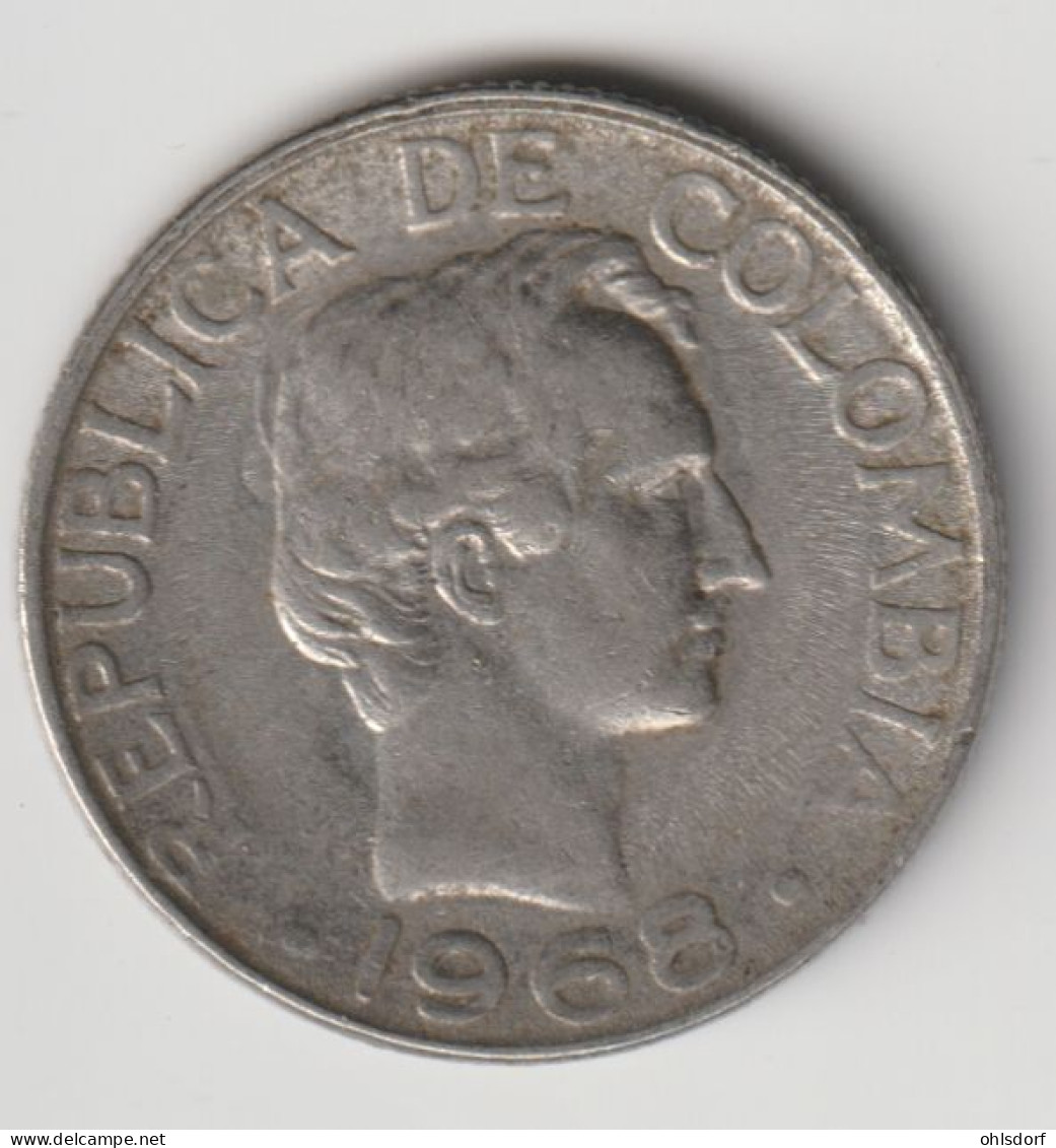 COLOMBIA 1968: 20 Centavos, KM 227 - Colombie