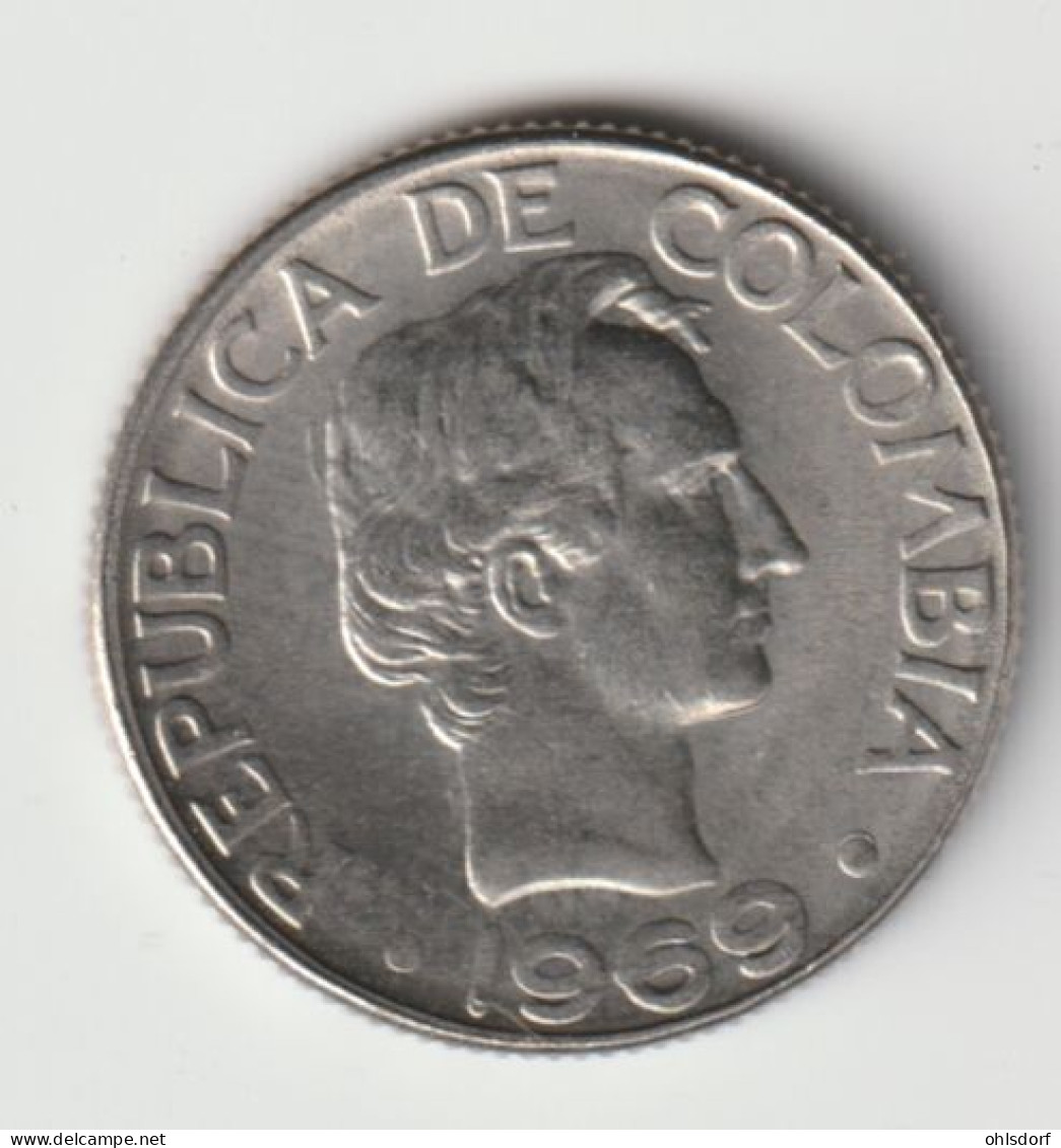 COLOMBIA 1969: 10 Centavos, KM 226 - Colombia