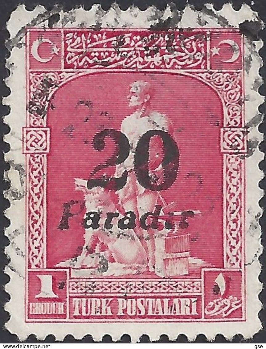 TURCHIA 1929 - Yvert 741° - Soprastampato | - Used Stamps