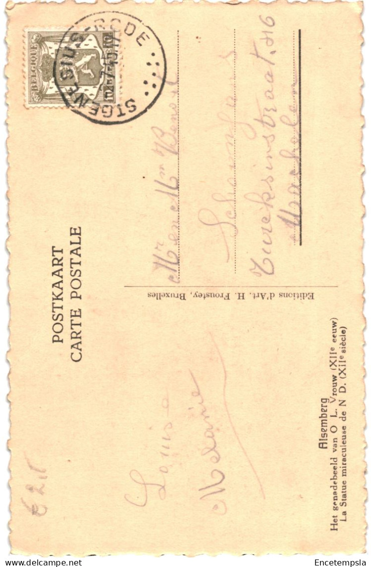 CPA Carte Postale Belgique  Alsenberg Statue Miraculeuse De Notre Dame 1945  VM75547 - Beersel