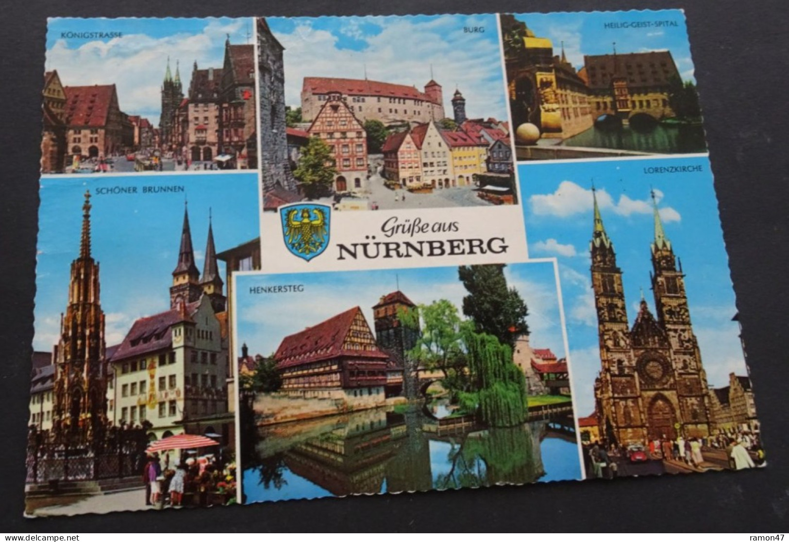 Grüsse Aus Nürnberg - Verlag Ernst Geissendorfer, Rothenburg/Tauber - Krüger - # 927/17 - Saluti Da.../ Gruss Aus...