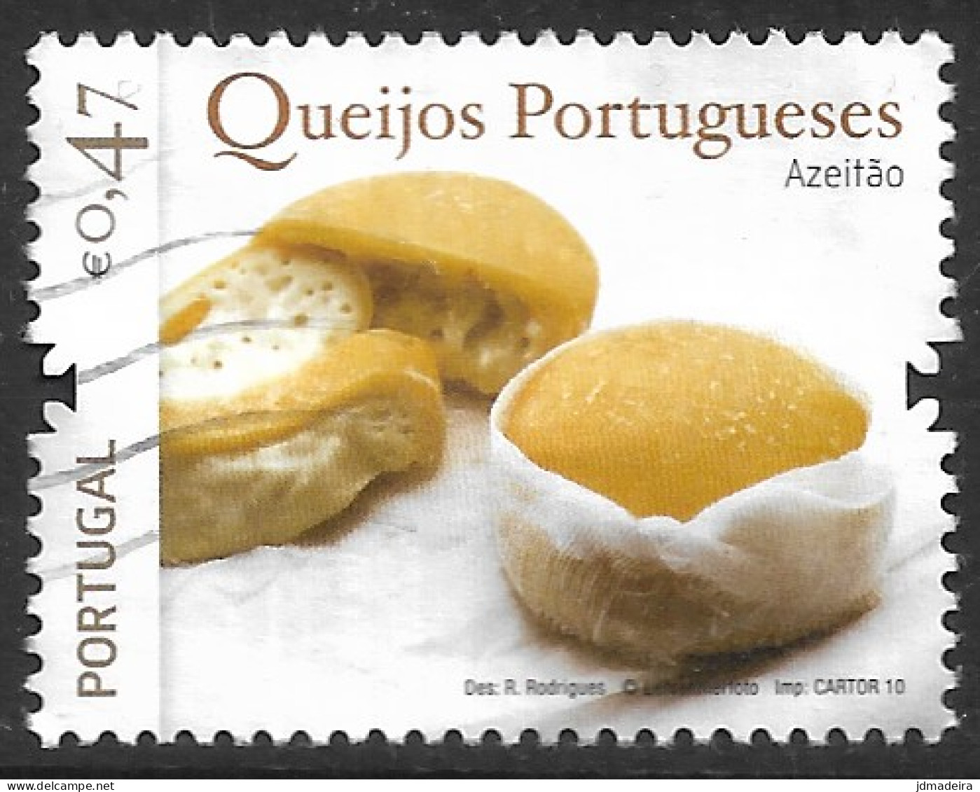 Portugal – 2010 Cheeses 0,47 Euros Used Stamp - Usati