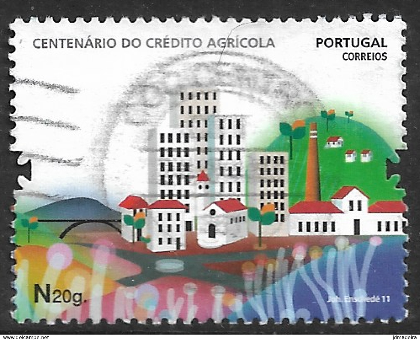 Portugal – 2011 Agricultural Credit N20 Used Stamp - Oblitérés
