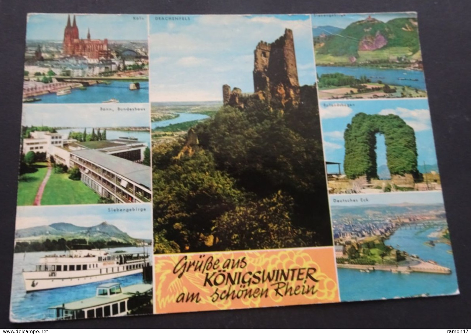 Grüsse Aus Königswinter Am Schönen Rhein - Graphische Kunstanstalt Horst Ziethen, Junkendorf - # FF 2634 - Saluti Da.../ Gruss Aus...