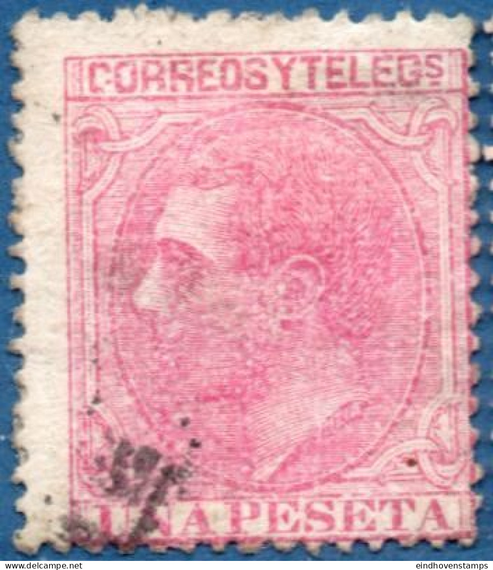 Spain 1879 Alfonso XII 1 Peseta Fake - Otros & Sin Clasificación