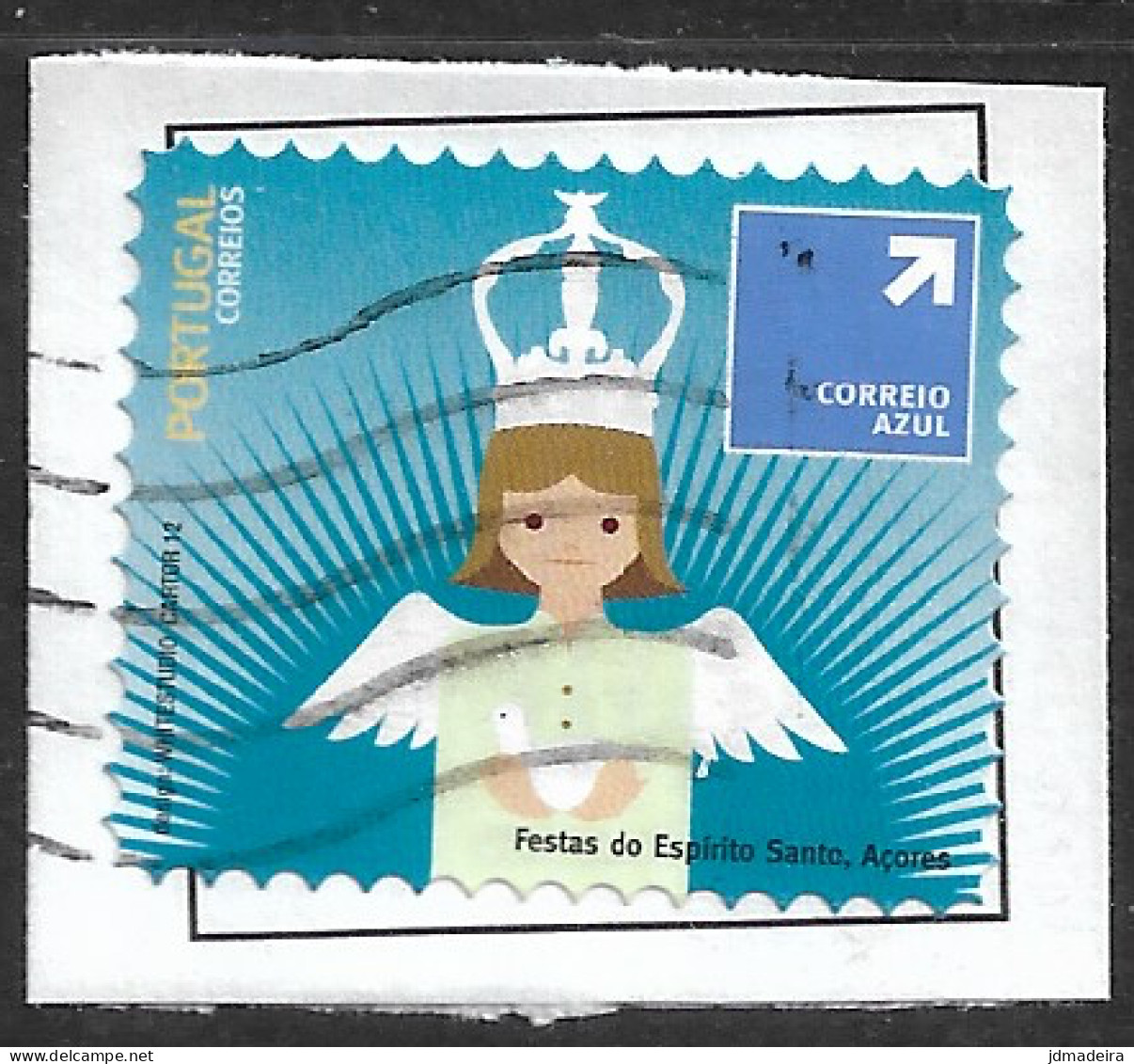 Portugal – 2012 Traditional Festivals Correio Azul Used Stamp On Paper - Used Stamps