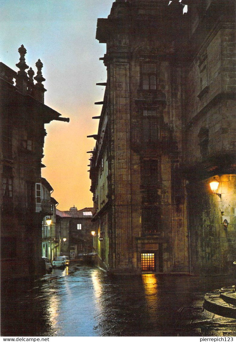 Santiago De Compostelle - Rue Fonseca, De Nuit - Santiago De Compostela
