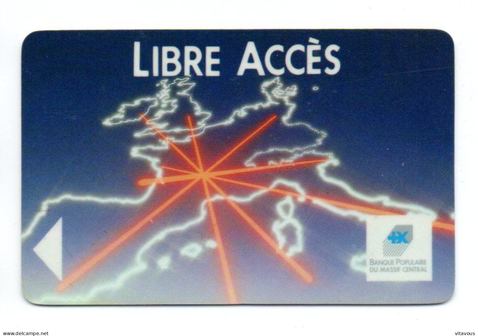 Carte Libre Accès Banque Bank FRANCE Card Karte (R 816) - Tarjeta Bancaria Desechable