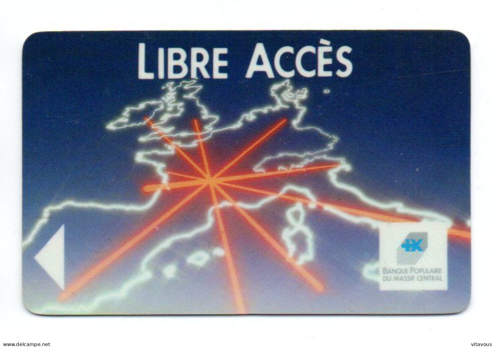 Carte Libre Accès Banque Bank FRANCE Card Karte (R 816) - Disposable Credit Card