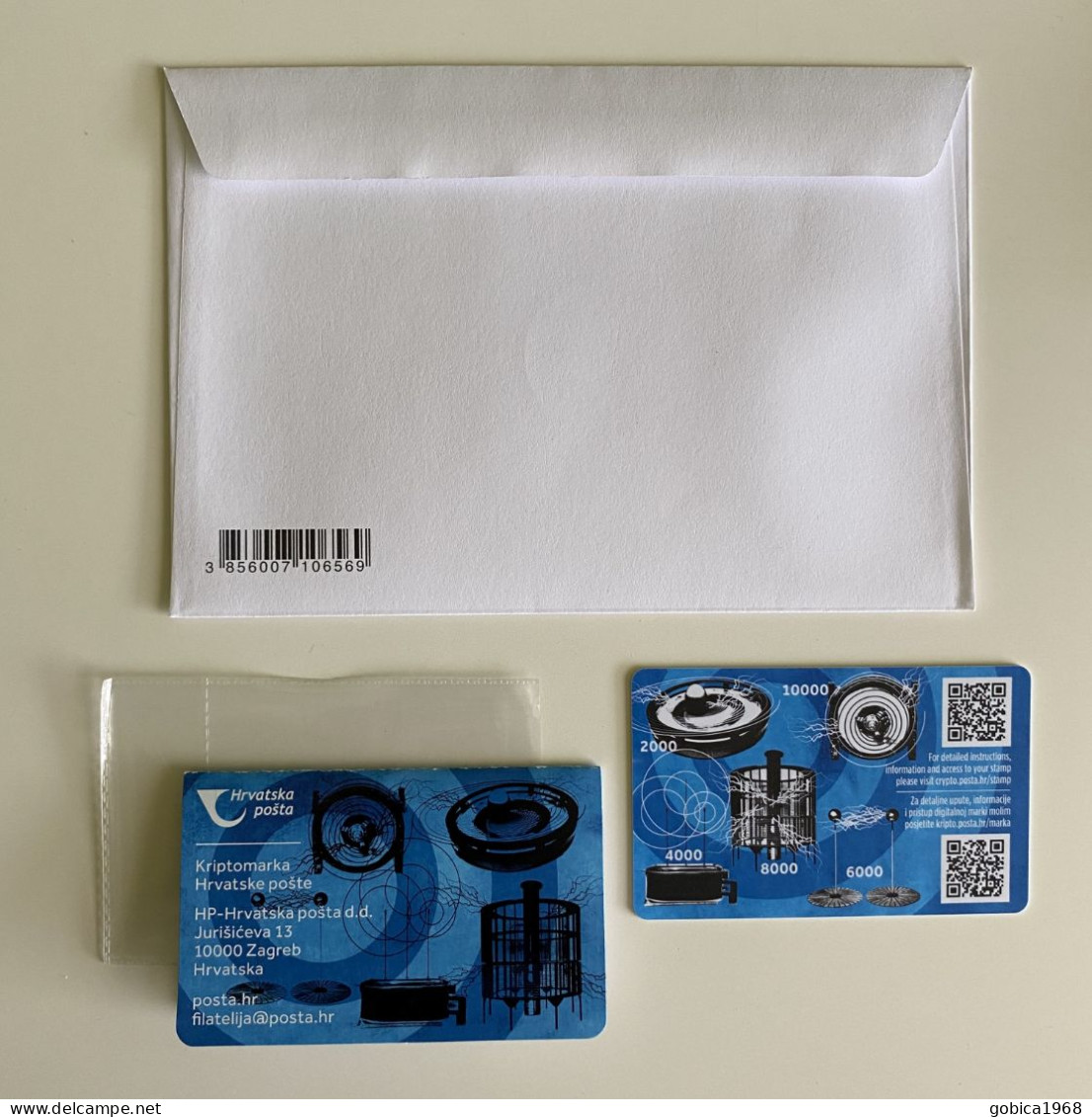 Croatia - CROATIA 2022 ▻ CRYPTO STAMP NIKOLA TESLA ▻ FDC ▻ motif Tesla coil  ◅