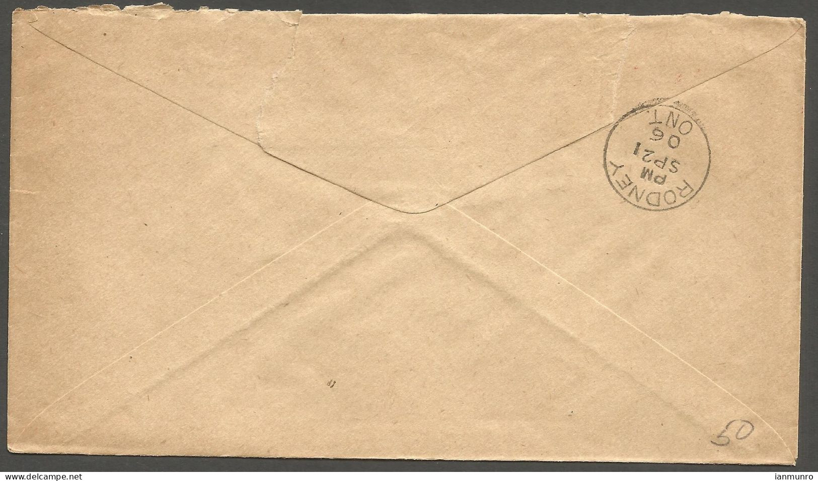 1906 Tillson Company Advertising Cover 2c Duplex Tillsonburg To Rodney Ontario - Histoire Postale