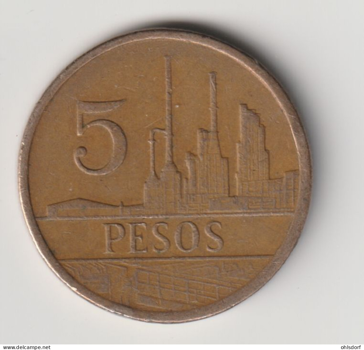 COLOMBIA 1987: 5 Pesos, KM 268 - Colombia
