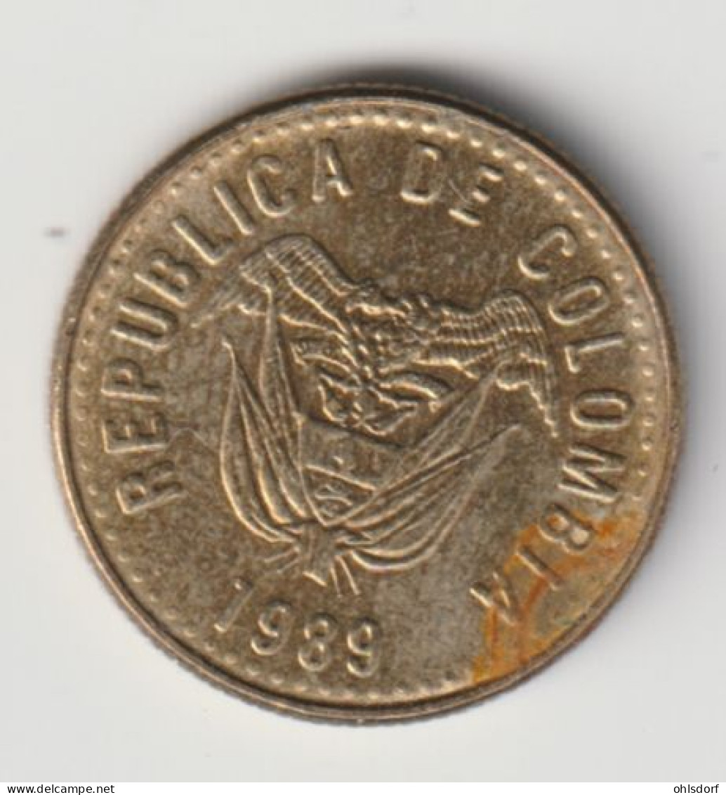 COLOMBIA 1989: 5 Pesos, KM 280 - Colombia