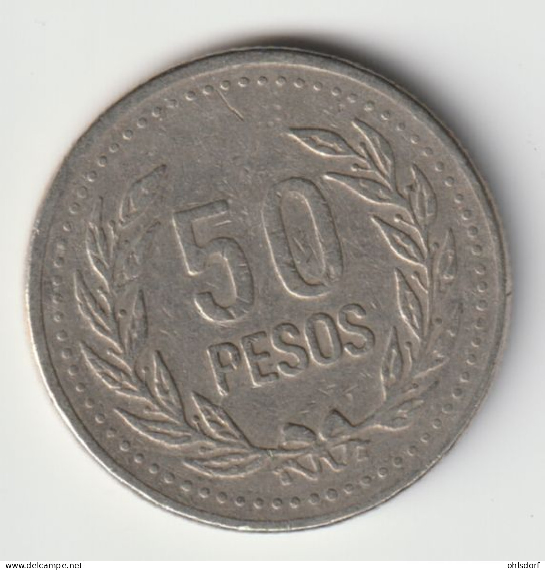 COLOMBIA 1994: 50 Pesos, KM 283 - Colombia