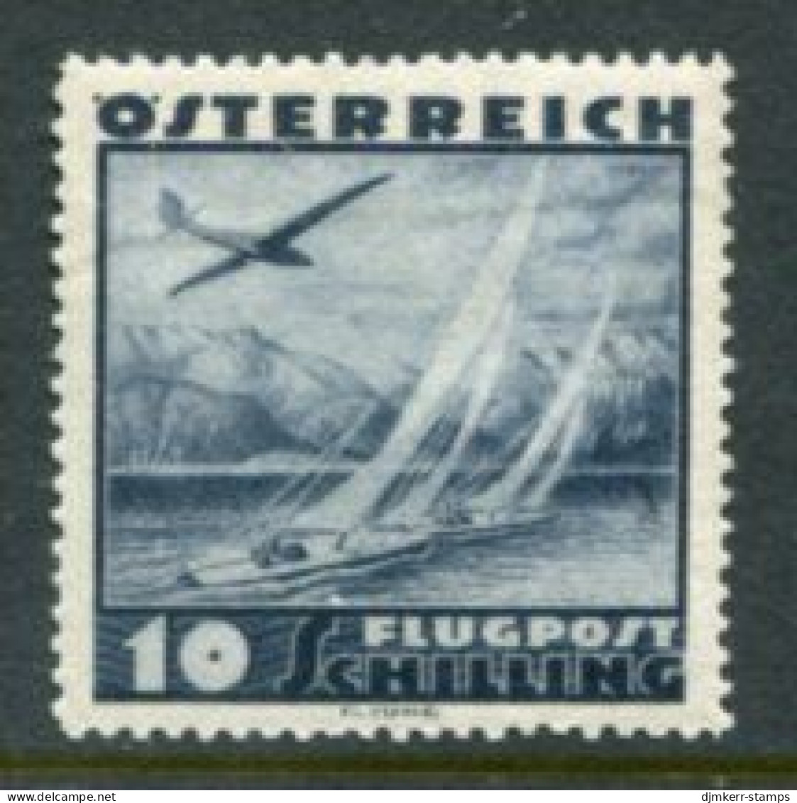 AUSTRIA 1935 Airmail Definitive 10 S. MNH / **.  Michel 612 - Ungebraucht