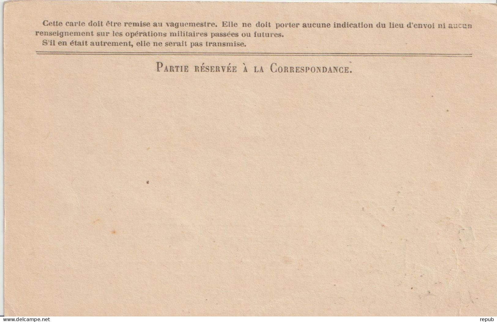 Carte En Franchise Drapeaux Neuve Correspondance Des Armées De La République - Guerra Del 1914-18
