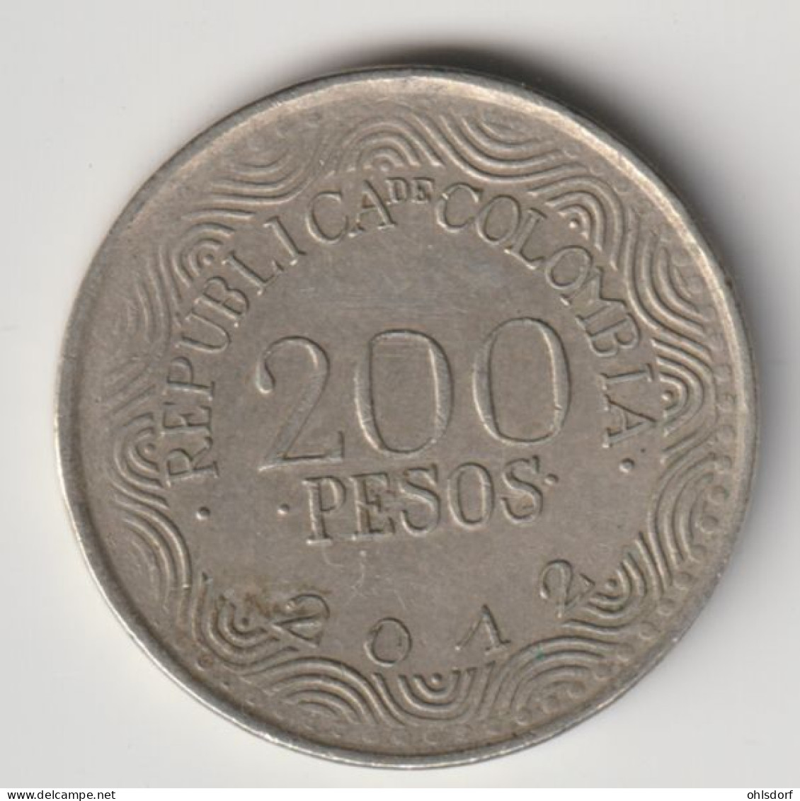 COLOMBIA 2012: 200 Pesos, KM 297 - Colombie