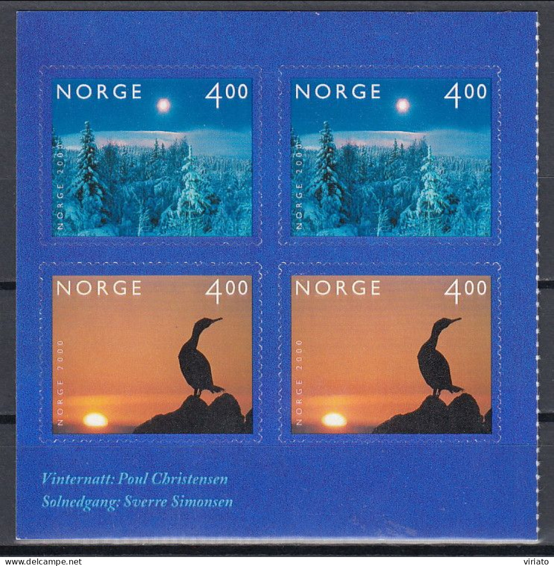 Noruega 1999 ()AVE075) (MNH (Mi 1336) -  European Shag  (Phalacrocorax Aristotelis) - Albatros