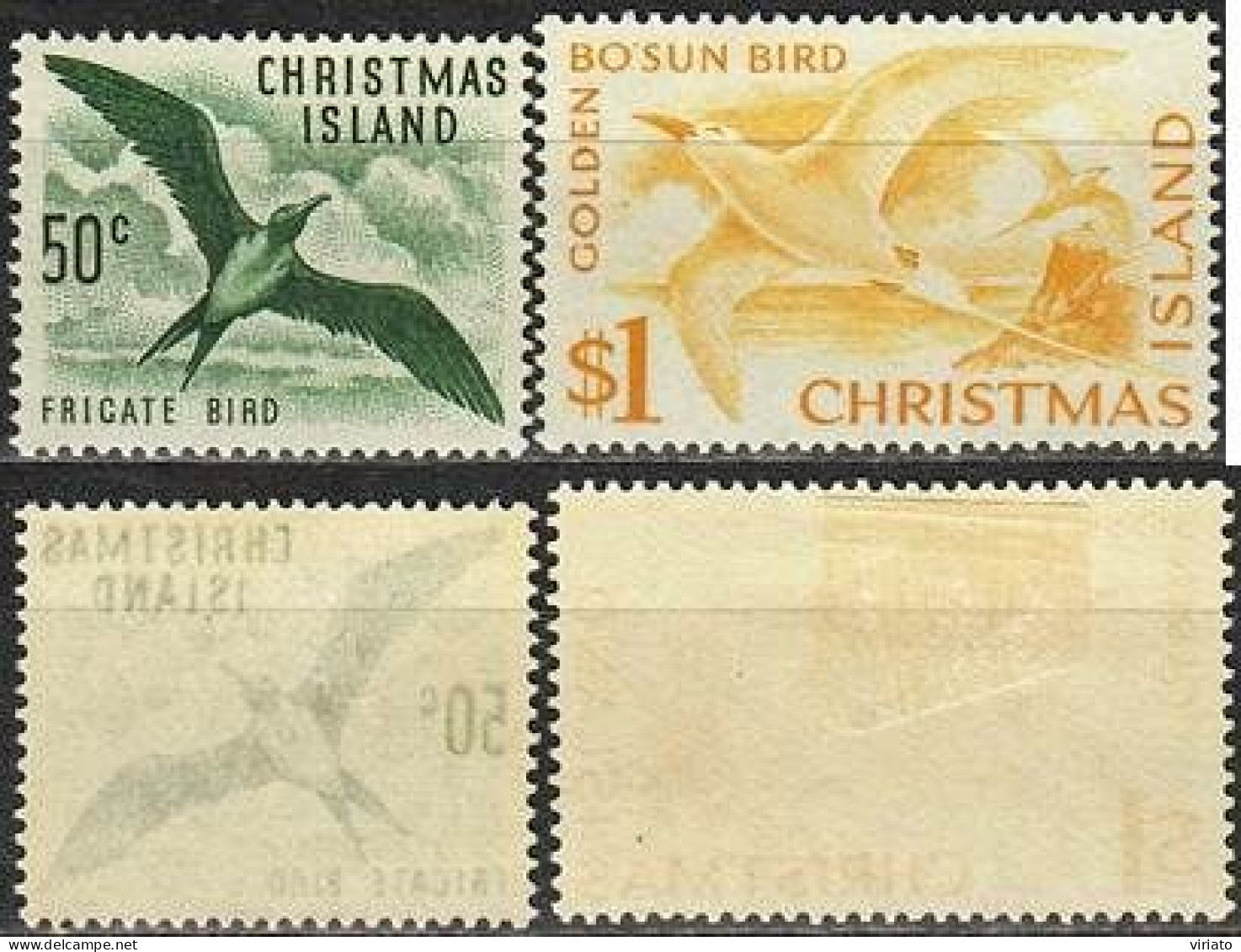 Christmas Islans 1963 (AVE201) (MH) ( Mi 19 E 20) - Fregata Andrewsi E Phaethon Lepturus - Albatros