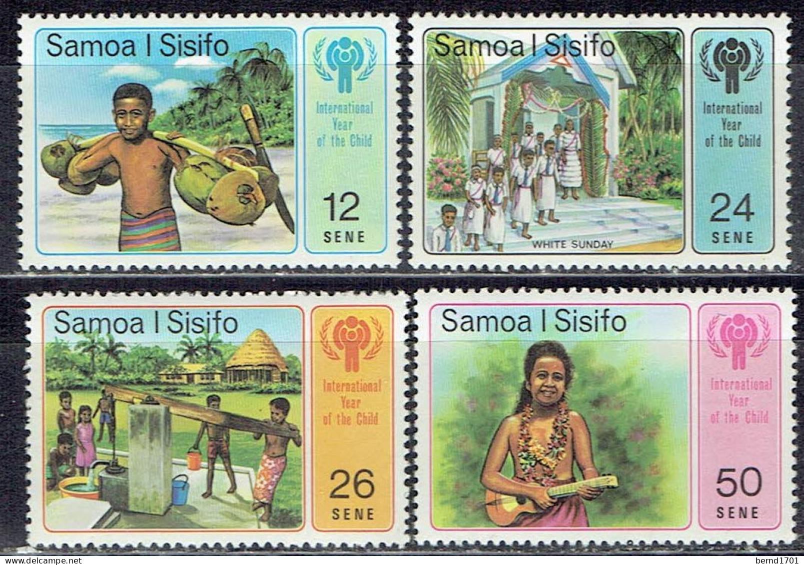 Samoa -  Mi-Nr 399/402 Ungebraucht / MNH ** (U711) - UNICEF