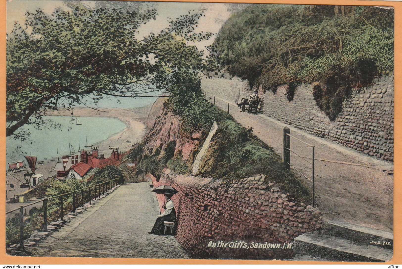 Sandown Isle Of Wight UK 1906 Postcard - Sandown