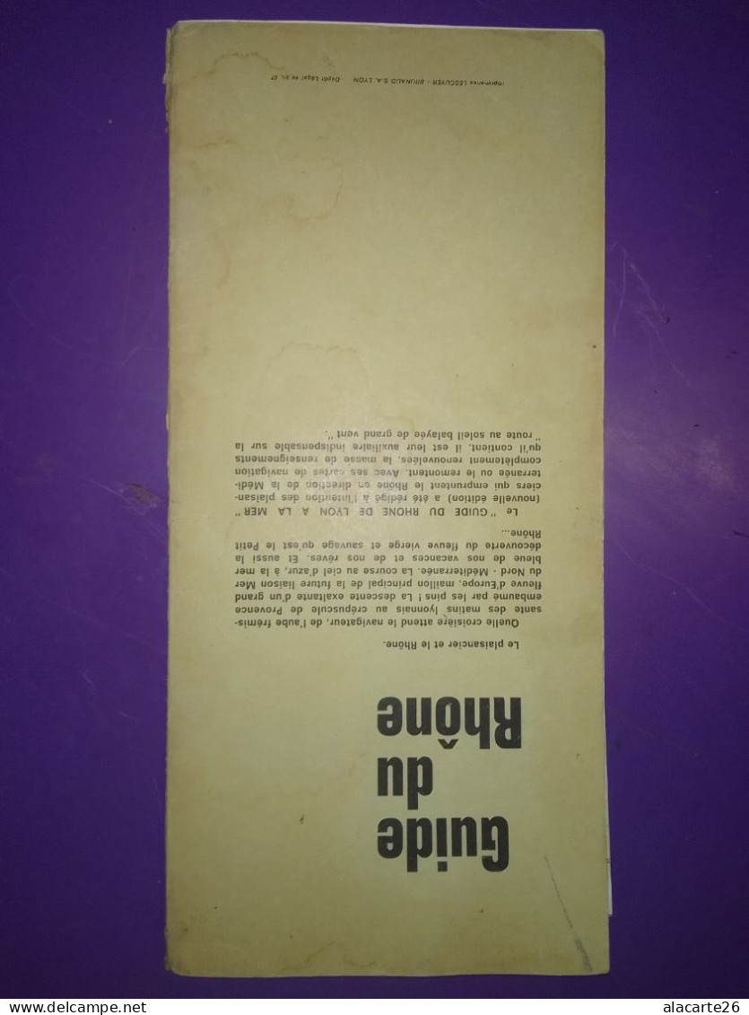 GUIDE DU RHÔNE (Cartes Couleurs) DE LYON A LA MER AVEC LE PETIT RHONE / HENRI VAGNON - Michelin-Führer