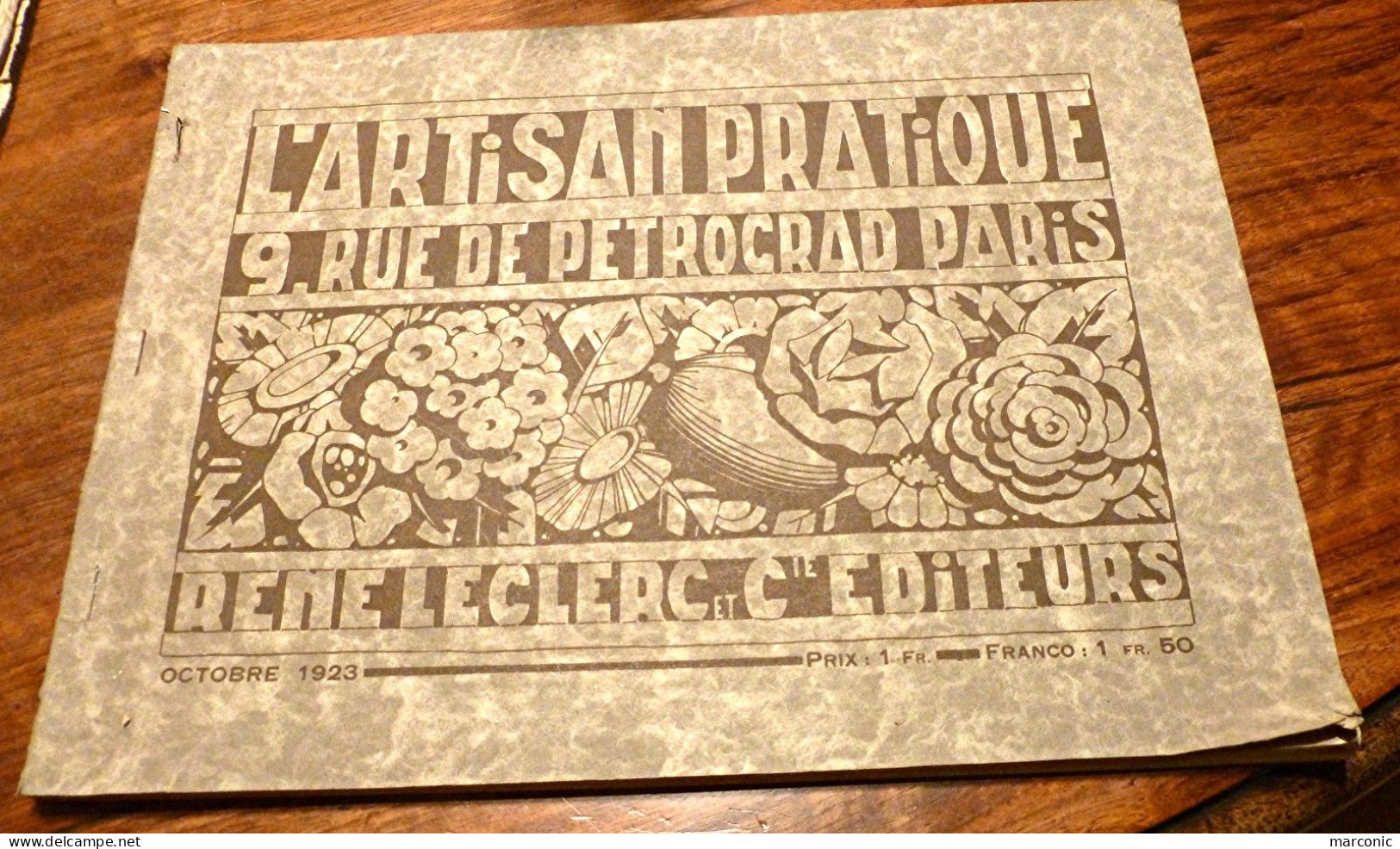 L'ARTISAN PRATIQUE Catalogue 1923 Fournitures Pour L'Art Décoratif - Decorazione Di Interni