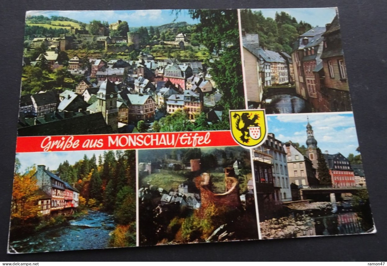 Grüsse Aus Monschau/Eifel - Verlag Erich Justra, Heimbach - # 2208 - Saluti Da.../ Gruss Aus...