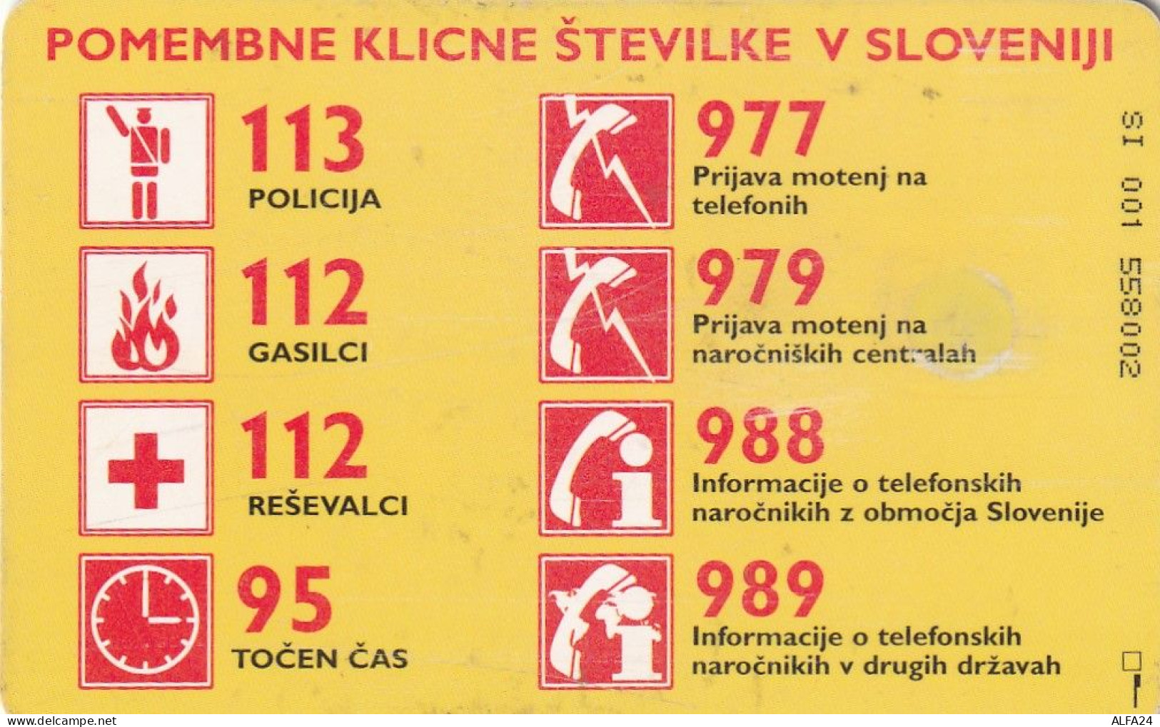 PHONE CARD SLOVENIA (E33.32.8 - Slowenien