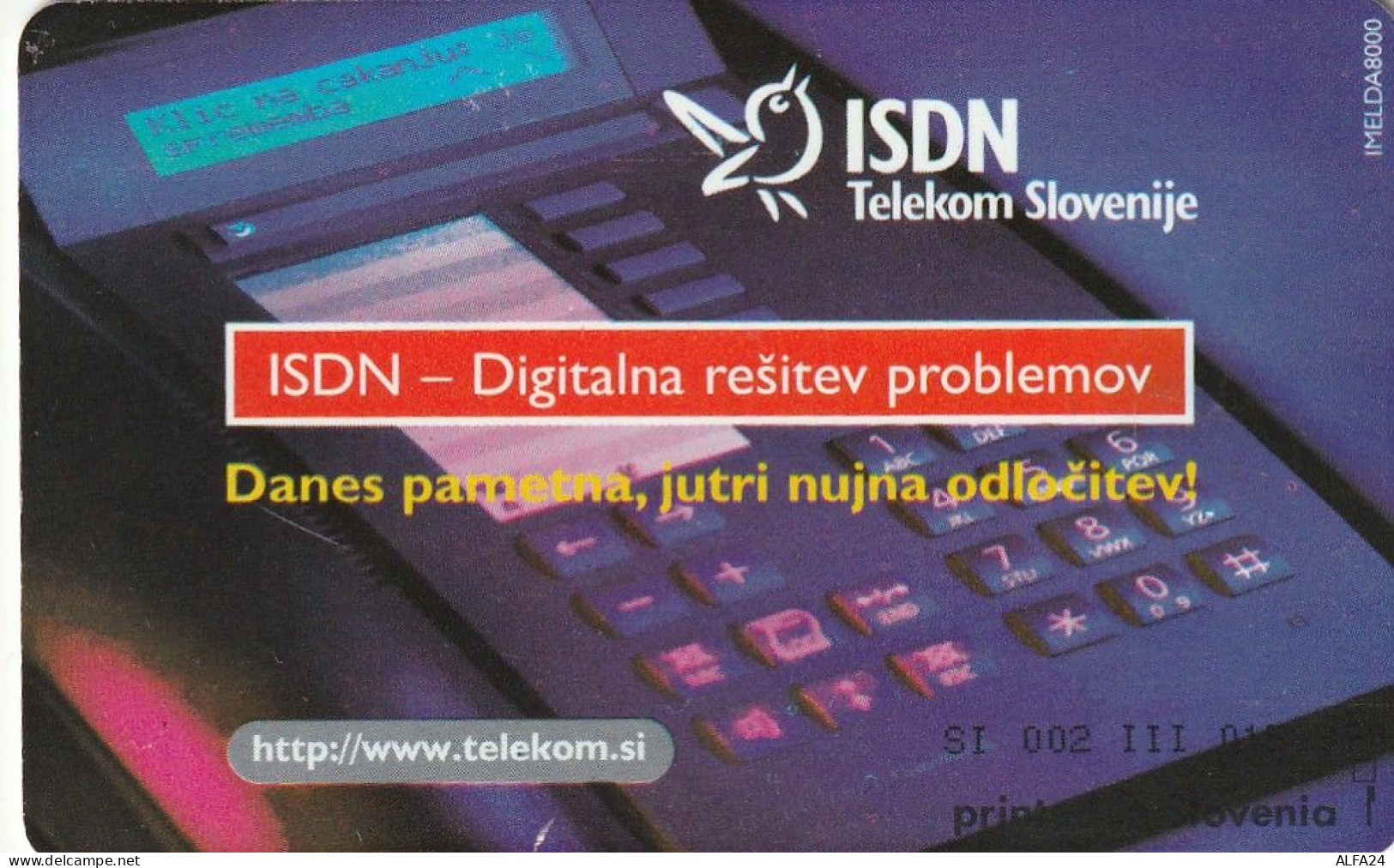 PHONE CARD SLOVENIA (E33.17.3 - Slowenien
