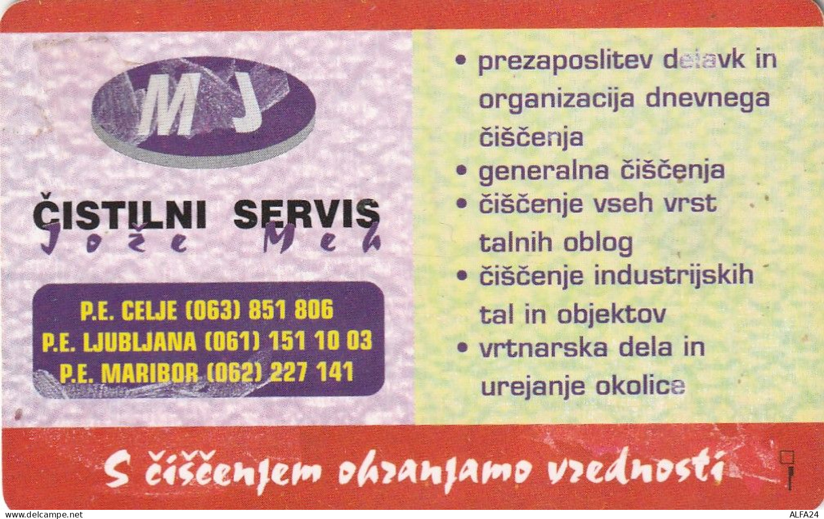 PHONE CARD SLOVENIA (E24.11.3 - Slovenië