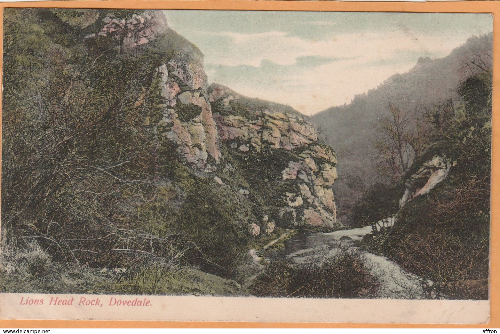 Dovedale UK 1905 Postcard - Derbyshire