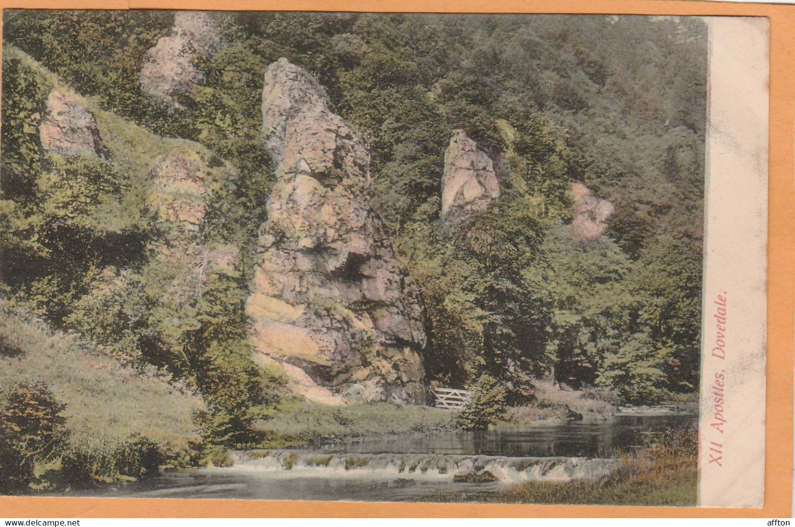 Dovedale UK 1905 Postcard - Derbyshire