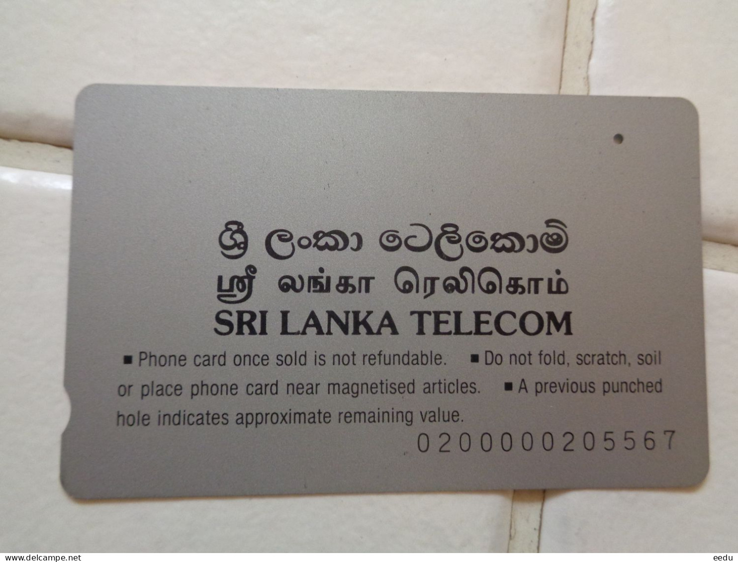 Sri Lanka Phonecard - Sri Lanka (Ceylon)